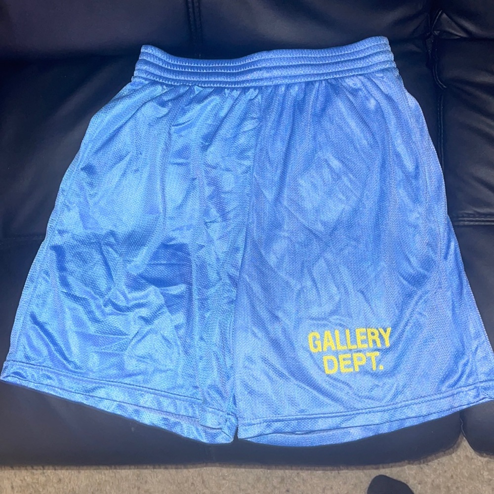 UCLA BABY BLUE YELLOW GALLERY DEPT STUDIO SHORTS